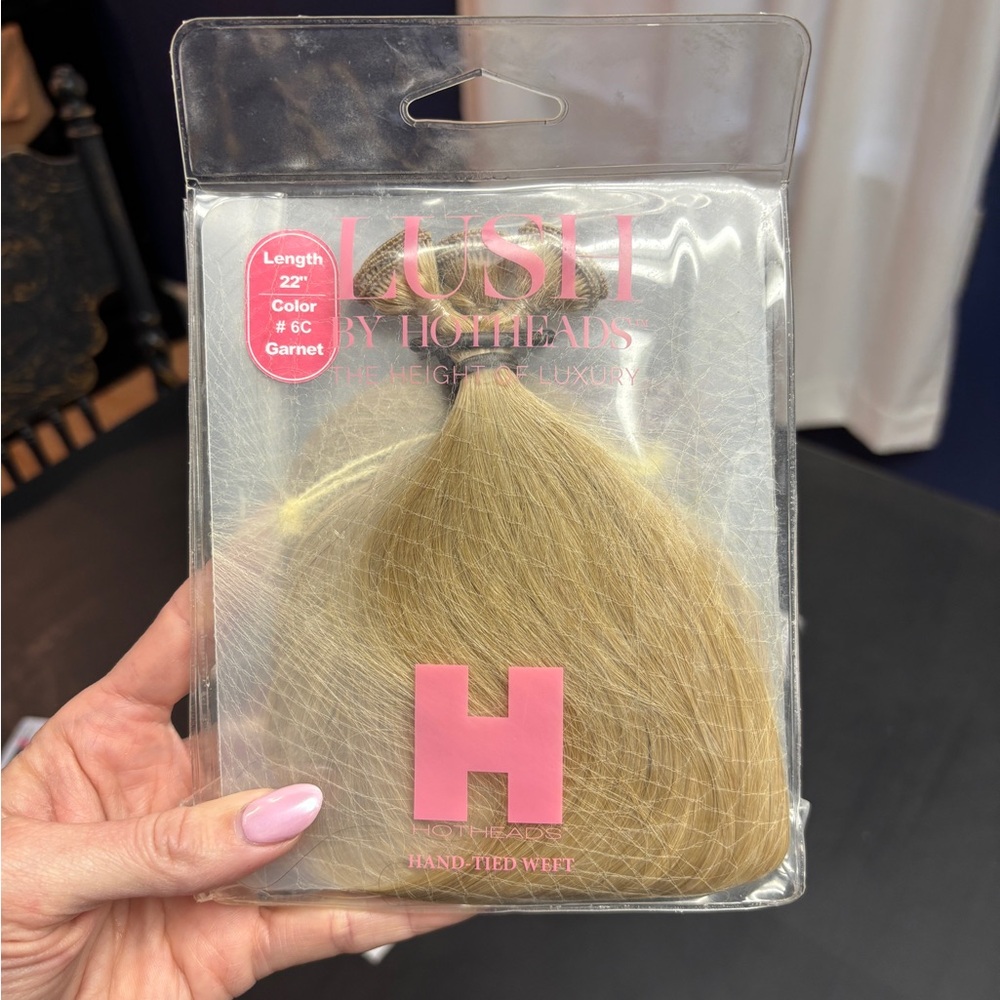 Hotheads LUSH Luxury Hand-Tied Weft 22” | 6C Garnet | New